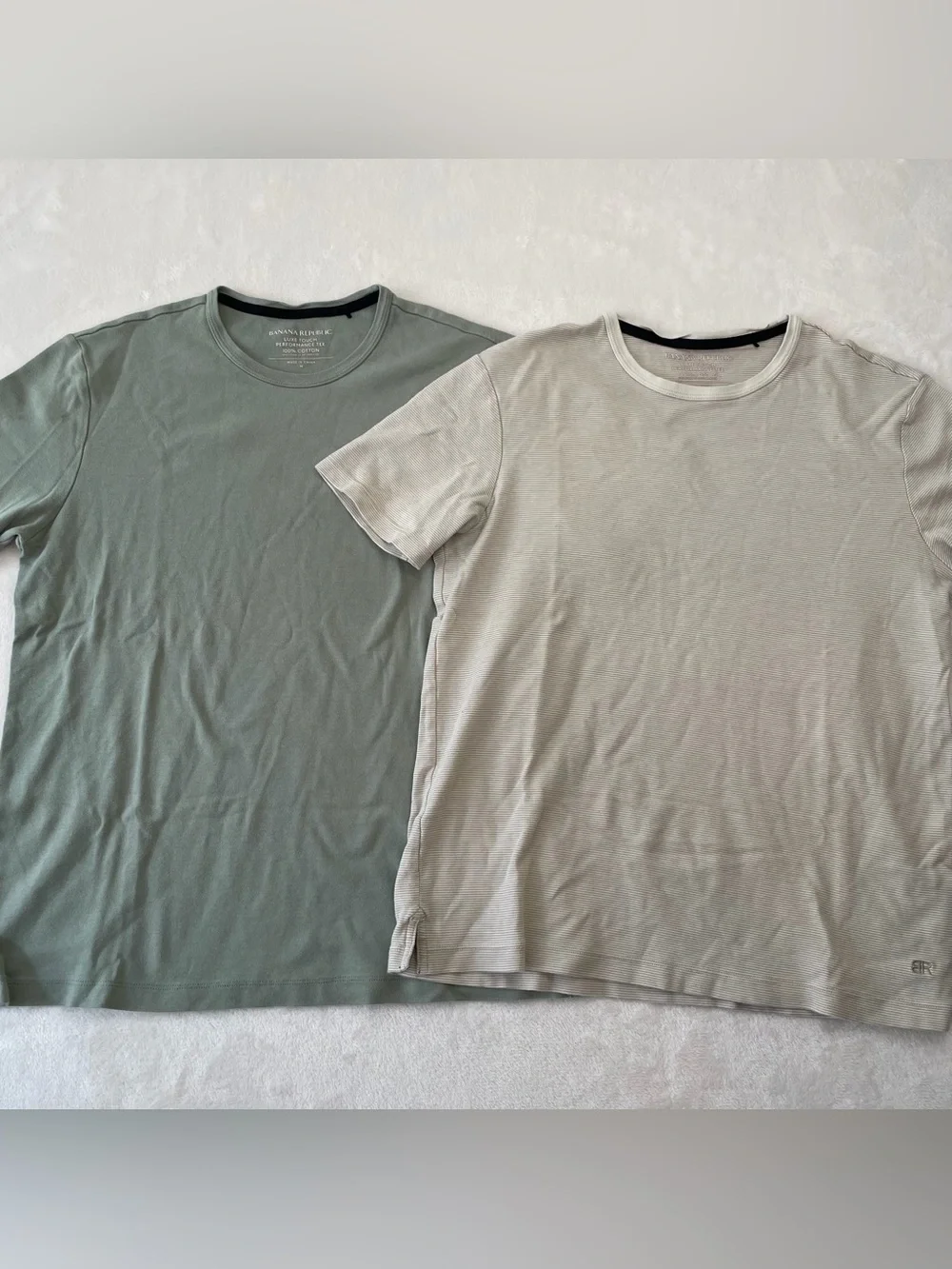 Banana Republic Luxe Touch Performance Tee Lot Mens M Cotton Minimalist Casual